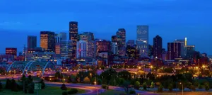 Denver Skyline Nightclub Colorado Desktop Wallpaper