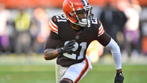 Denzel Ward Cleveland Browns Vs. Baltimore Ravens Wallpaper