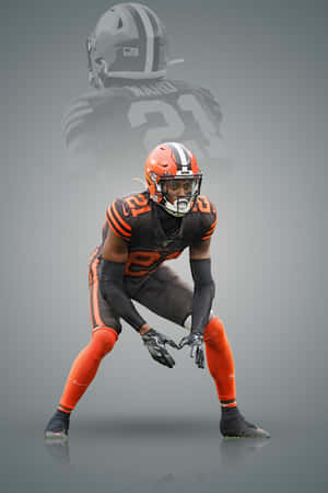 Denzel Ward Gray Sports Poster Wallpaper