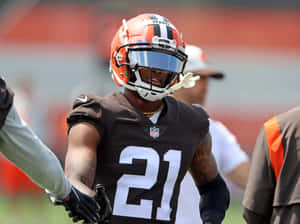 Denzel Ward Handshake Berea Training Camp Wallpaper