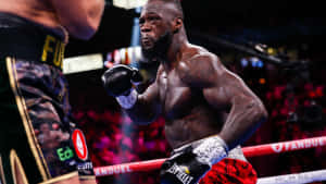 Deontay Wilder Boxing Match Wallpaper