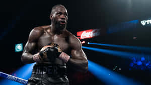 Deontay Wilder Boxing Match Intensity Wallpaper