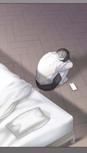 Depressed Anime Boy Looking For Hope Wallpaper