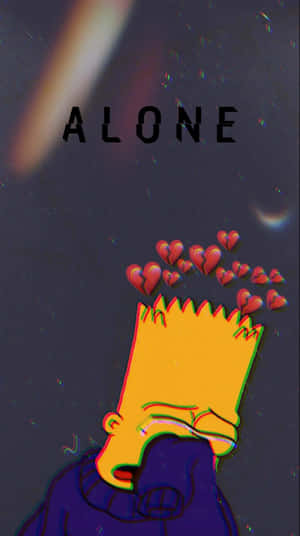 Depressed Bart Simpson Feeling Down Wallpaper