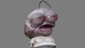 Depressed Face Meme Character Wallpaper