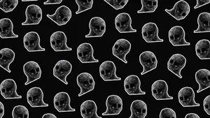 Depressed Face Meme Pattern Wallpaper