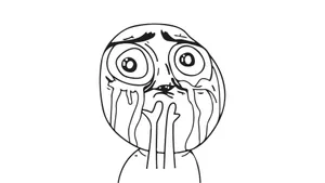 Depressed Face Meme Reaction Wallpaper