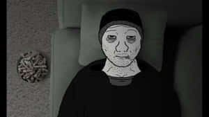 Depressed Face Meme Scene Wallpaper