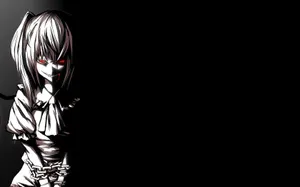 Depressing Memories Of The Past Overwhelm And Drown This Poor, Lonely Anime Girl. Wallpaper