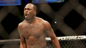 Derek Brunson Shouting Hyped Wallpaper