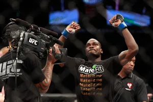 Derek Brunson, The Mixed Martial Arts Master, In Intense Action Wallpaper