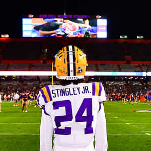 Derek Stingley Jr Fighting Tigers Jersey Wallpaper