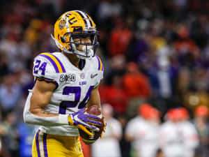 Derek Stingley Jr Lsu Cornerback Star Wallpaper