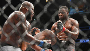 Derrick Lewis Getting Kicked Wallpaper