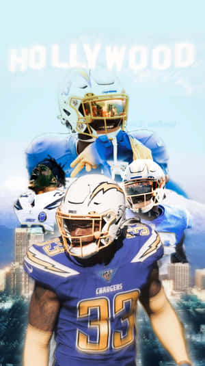 Derwin James Hollywood Poster Los Angeles Chargers Wallpaper