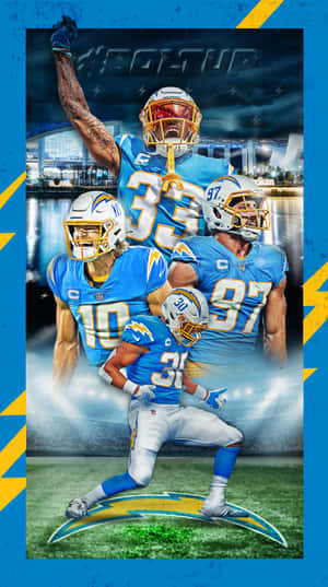 Derwin James Los Angeles Chargers Poster Teammates Wallpaper