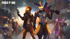 Descend Into The Future With The New Free Fire Chrono Character Wallpaper