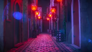 Descendants The Rise Of Red Alleyway Wallpaper