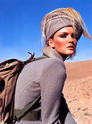 Desert Backpack Model Look Wallpaper