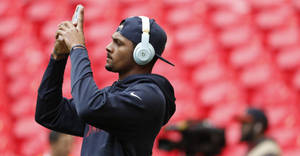 Deshaun Watson At Wembley Stadium Wallpaper