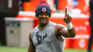 Deshaun Watson Number One Pose Wallpaper