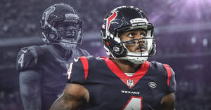 Deshaun Watson Purple Background Wallpaper