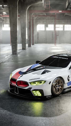 Designed White Bmw M8 4k Mobile Wallpaper