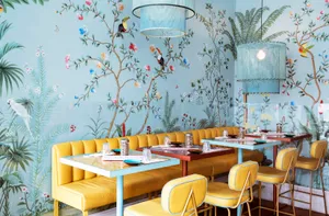 Designer Wall Dining Area Wallpaper