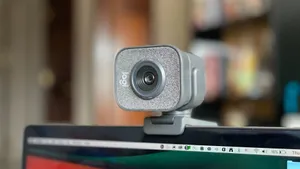 Desktop Silver Webcam For Streaming Wallpaper