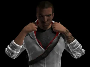 Desmond Miles Immersed In Action Wallpaper