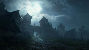 Desolate Castle Gate Palace Wallpaper