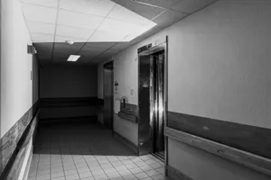 Desolate Corridor Liminal Space.jpg Wallpaper