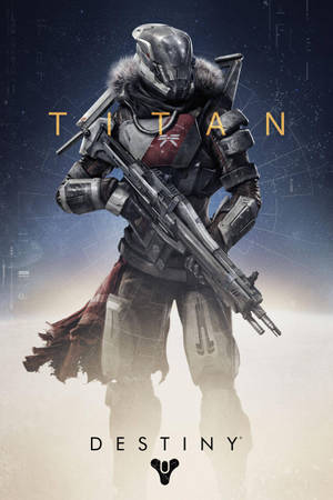 Destiny 2 Iphone Titan In Action Wallpaper