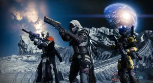 Destiny Characters Unite In Epic Battle Wallpaper