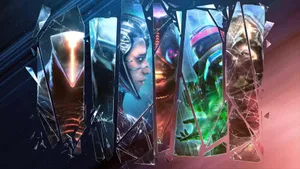 Destiny2 Lightfall Characters Shattered Glass Wallpaper