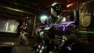 Destiny2 Lightfall Guardiansin Action Wallpaper