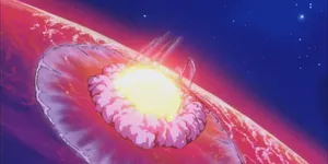 Destructionof Planet Vegeta Wallpaper