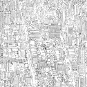 Detailed Black And White Drawing Wallpaper