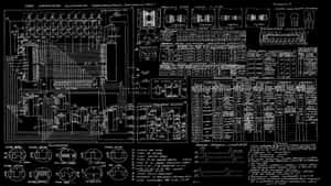 Detailed Electrical Schematic Design Wallpaper