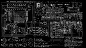 Detailed Electrical Schematic Design Wallpaper