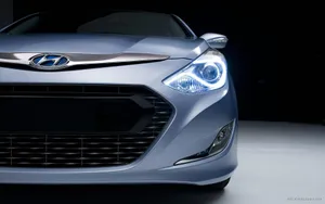 Detailed Hyundai Front View Wallpaper