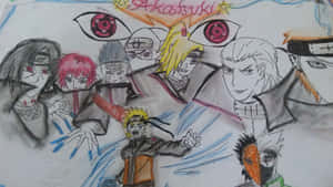Detailed Illustration Of Akatsuki Drawing Wallpaper