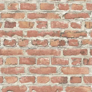 Detailed Texture Of A Red Brick Wall Wallpaper