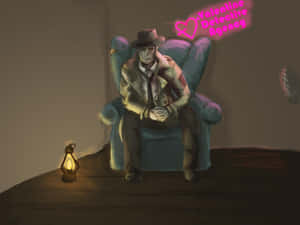 Detective Nick Valentine In Action Wallpaper