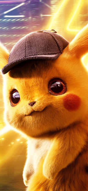 Detective Pikachu Cute Cap Wallpaper