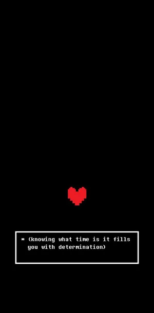 Determination Heart Undertale Game Screen Wallpaper