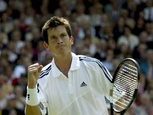 Determined Tim Henman Playing Tennis Wallpaper