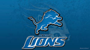 Detroit Lions Cerulean Blue Wallpaper