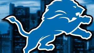 Detroit Lions On A Building Wallpaper