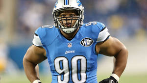 Detroit Lions Player No. 90 Wallpaper